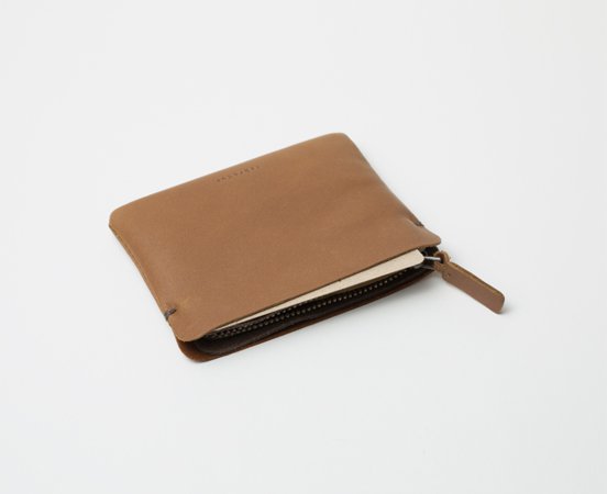 Leather "Zipper S" purse