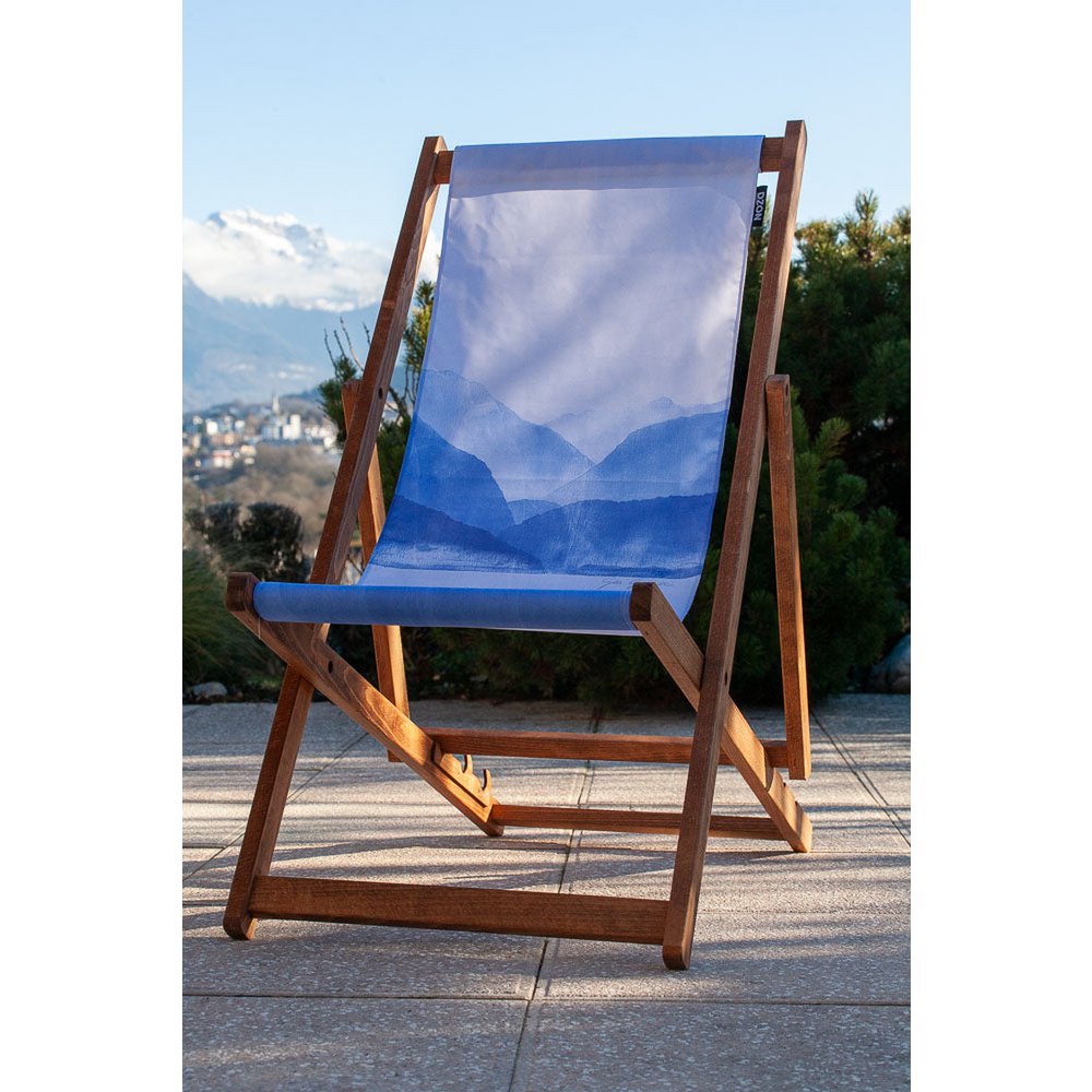 Transat chilienne - bois massif - toile amovible – Design by Gilles Giacomotti