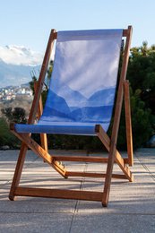 Transat chilienne - bois massif - toile amovible – Design by Gilles Giacomotti