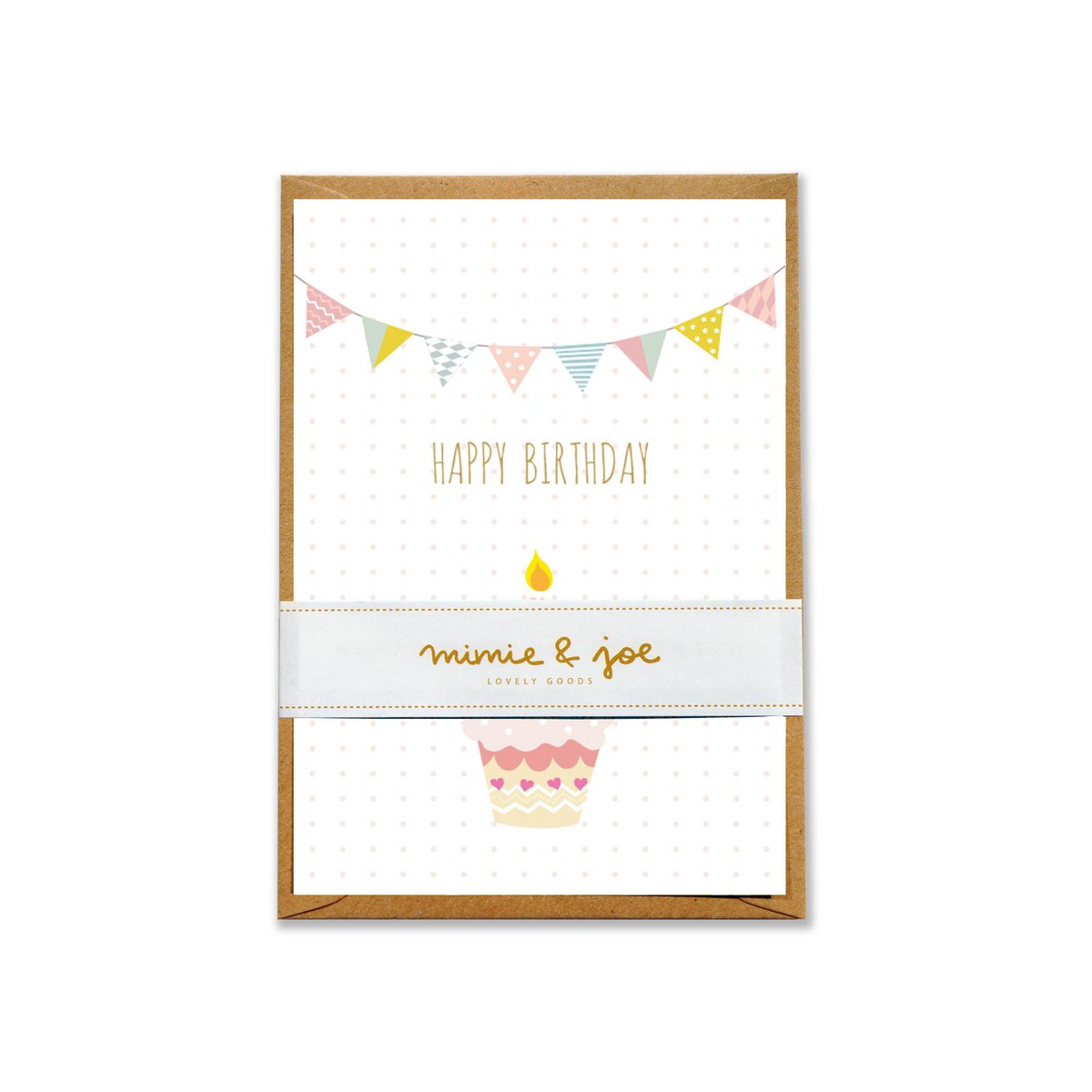 Grusskarte "Happy Birthday Cupcake"