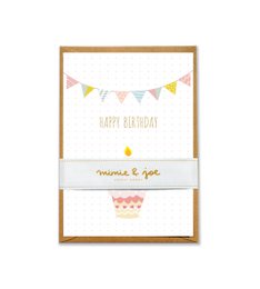 Grusskarte "Happy Birthday Cupcake"