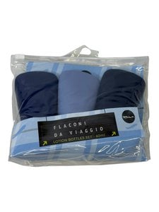 Travel Squeeze Bottles Set - 3 Pack 60ml Blue