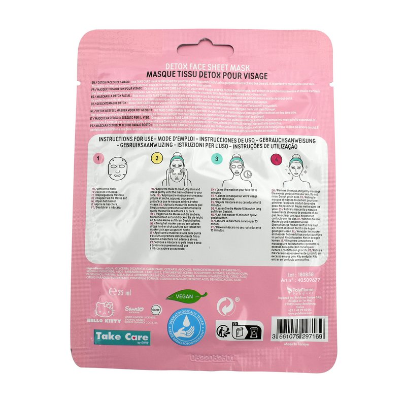 Detox fabric mask - Hello Kitty