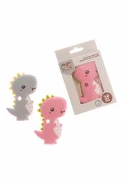 Silikonowy gryzak dla niemowląt w kształcie dinozaura