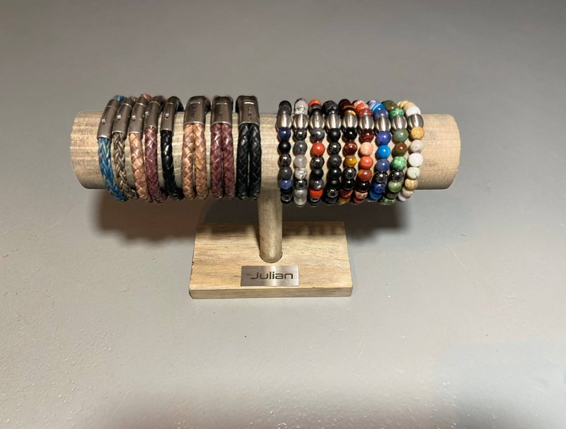 Armband display, standaard hout