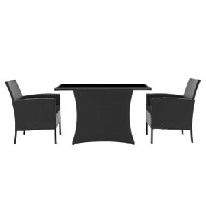 3 pcs. Seating group including 2 seat cushions
