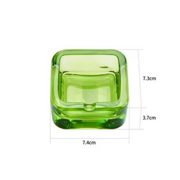 Cenicero de cristal 7,3*7,3cm-DL12