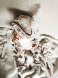 Luksus Pete hat | Beige fløjl | Sløjfe