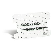 Bracelets Big & Lil Sis Black and white 2 pieces