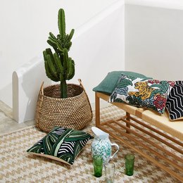Ivory TIGRIS cushion cover