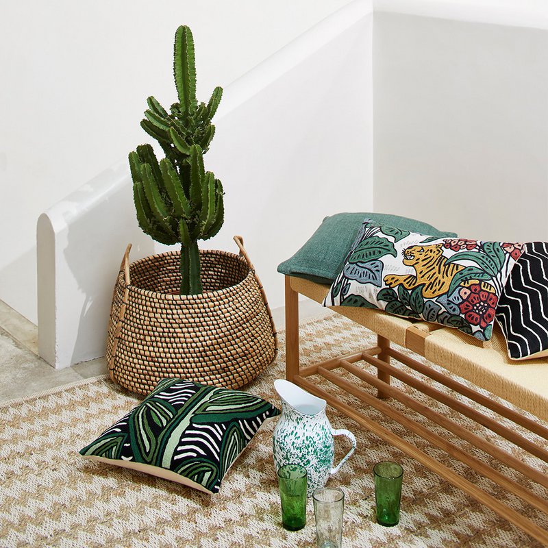 Ivory TIGRIS cushion cover
