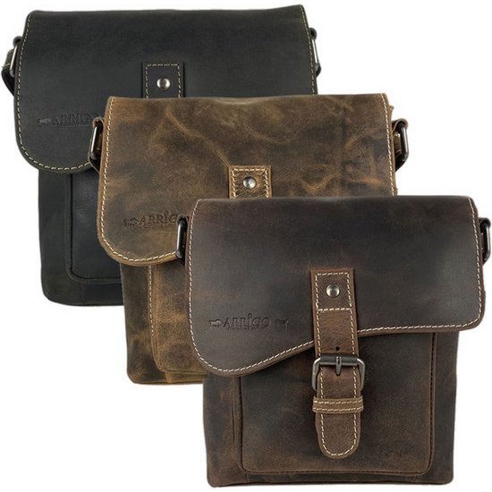Sac à bandoulière pour dames - Small Cognac Tamponner le sac à bandoulière
