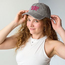 Gorra vintage REBEL GIRL Gorra vintage de sarga de algodón