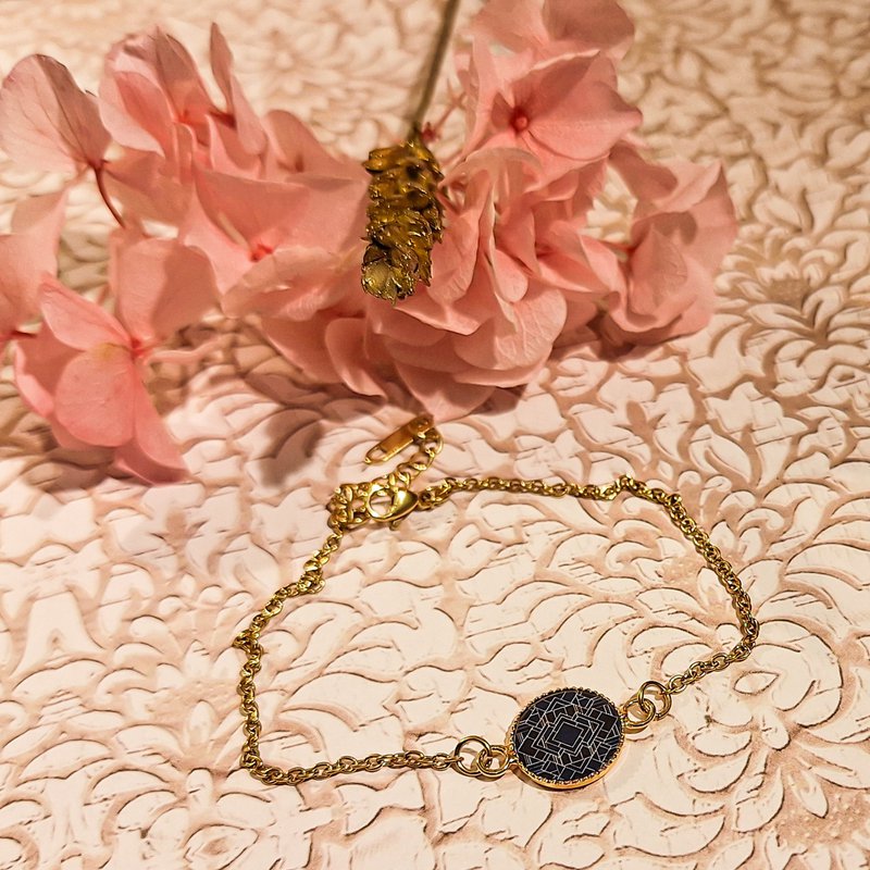 2 Bloemduo armbanden Art Deco Chainte Chevrons roestvrijstalen roestvrijstalen roestvrijstalen dagcadeau roestvrij