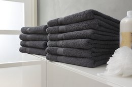 100% Cotton Towel Set Anthracite