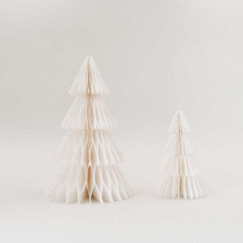 Papiertanne 2er Set nature (ve = 6 sets)