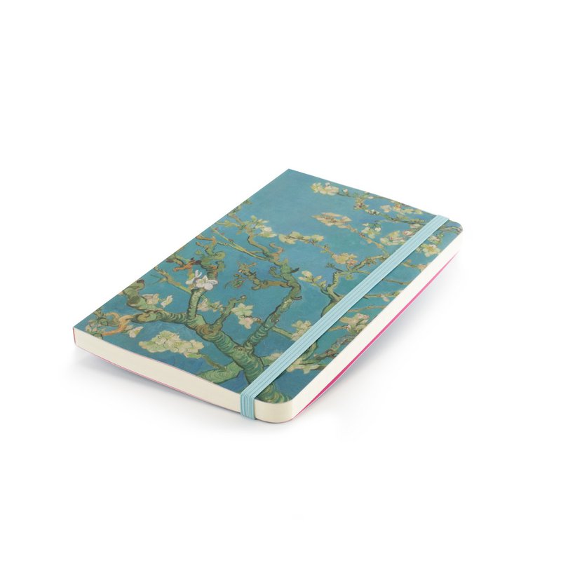 Cahier à couverture souple A6, Fleur d'amandier, Van Gogh