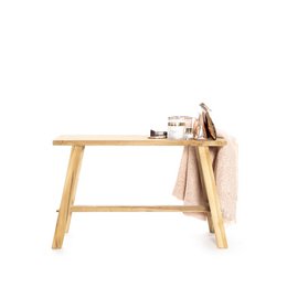 Panca piccola Ganesja | 80x30xH:50 cm - legno di teak - pura eleganza