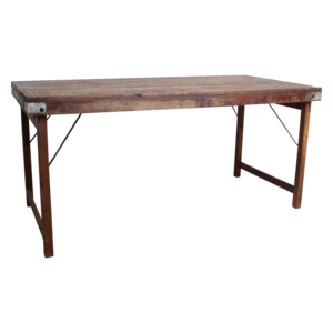 Dining table brown foldable