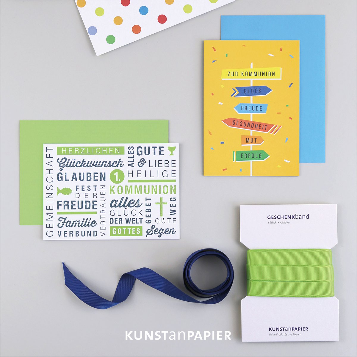 Kommunionskarte Schrift Lukas