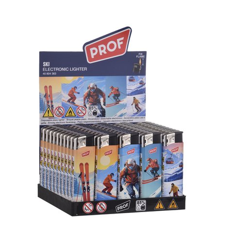 PROF Fix Flame Electronic Lighter Ski Pattern