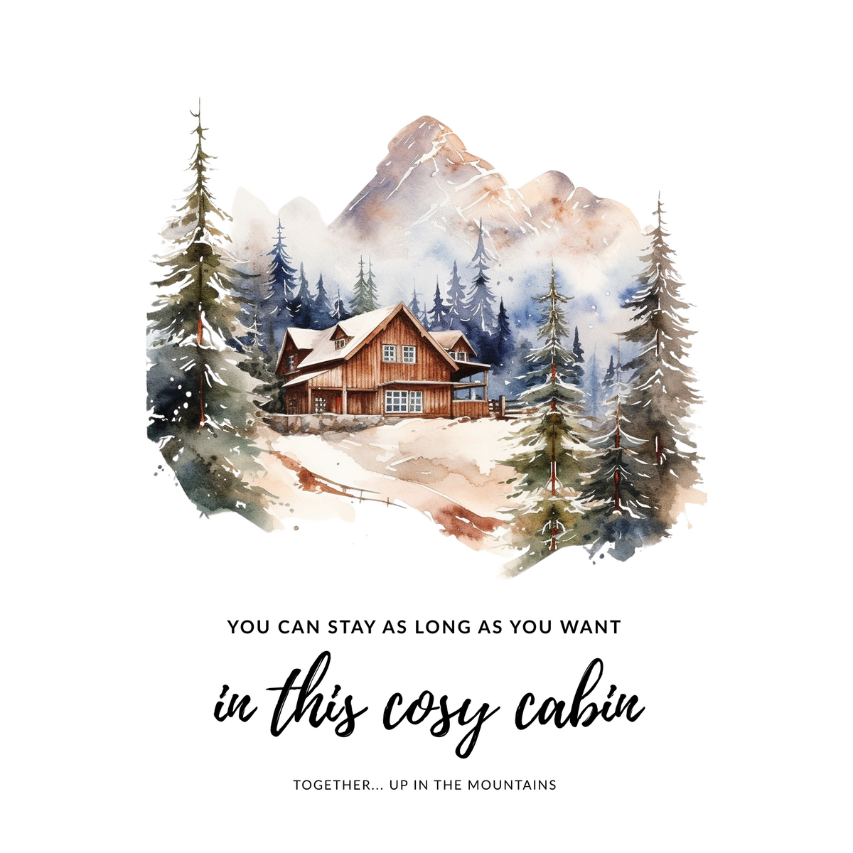 Carte durable - Mountain Cabin