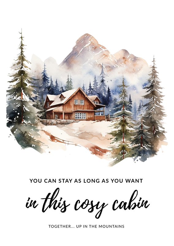 Carte durable - Mountain Cabin