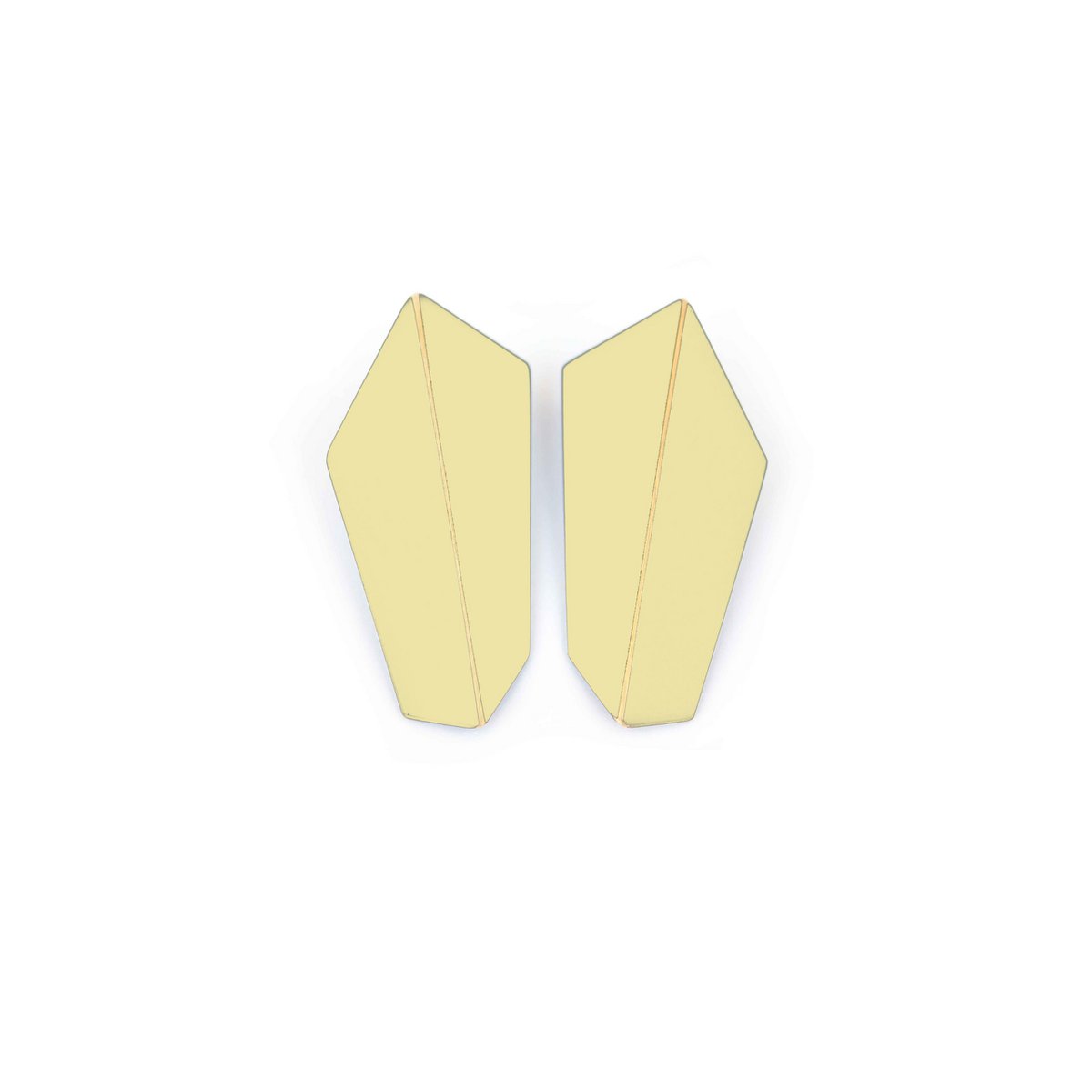 Boucles d'Oreilles Pliées Verticales