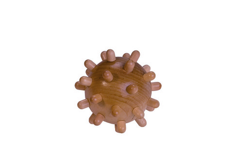 Wooden massage ball