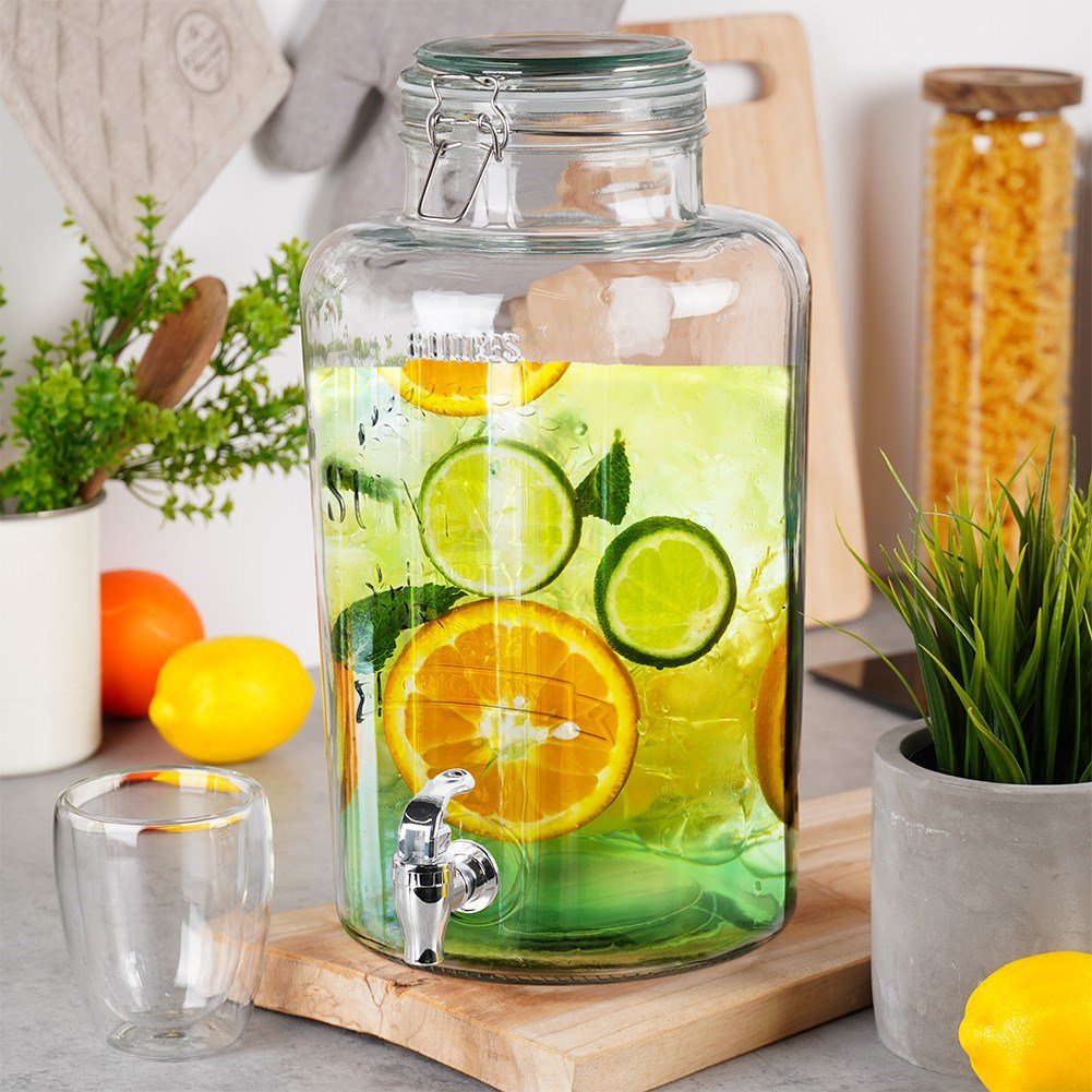 Dispenser with Tap Glass 8 l