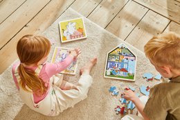 Moomin - Puzzle en bois encadré - Saut au coucher