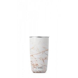 Tumler med låg S'Well Calacatta Gold 530ml