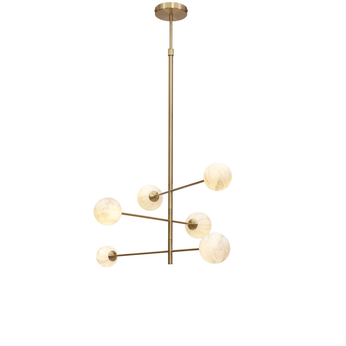 Hanglamp Carrara 3-arm, goud