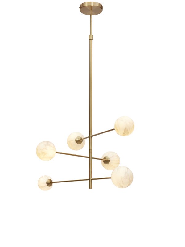 Hanglamp Carrara 3-armig, goud