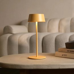 Hugo Amber gele oplaadbare tafellamp