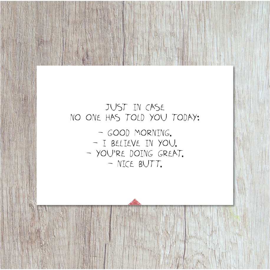 Postkarte | Just In Case