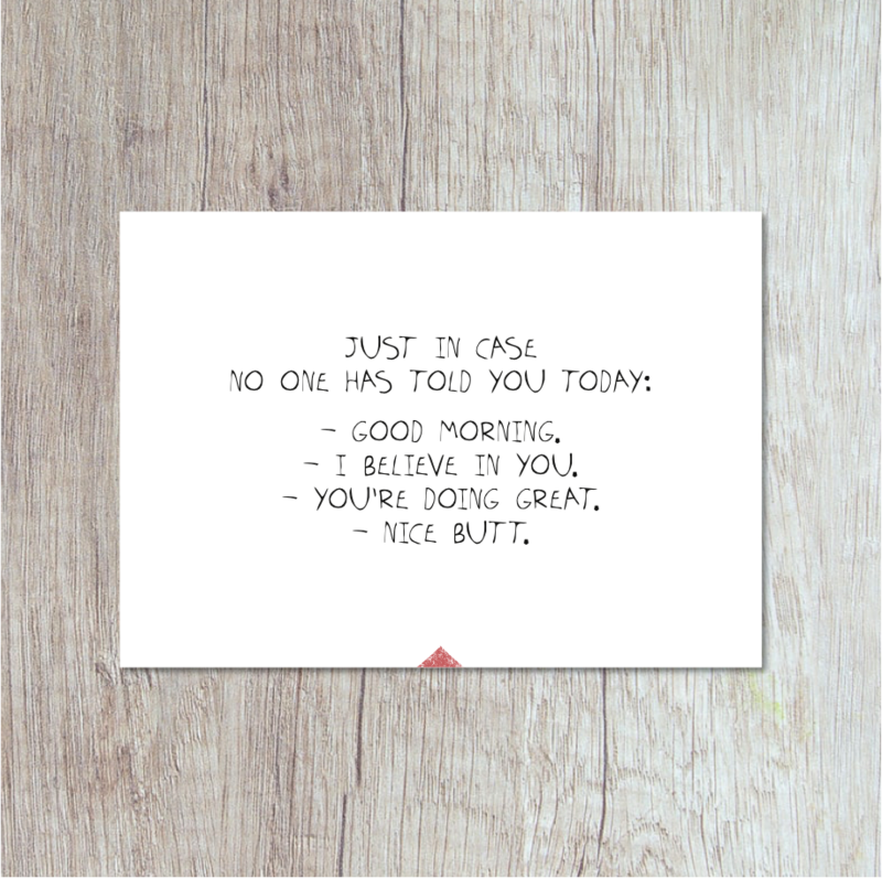 Postkarte | Just In Case