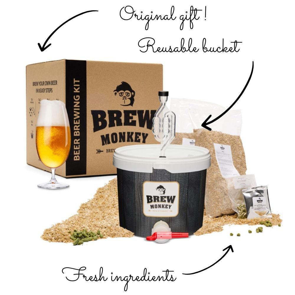 Kit de elaboración de cerveza Brew Monkey - Rubio básico