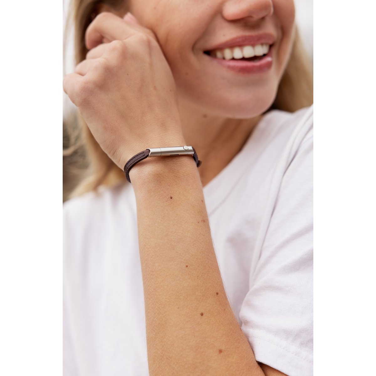 Self-defense Bracelet - Classic - Wood | Silver