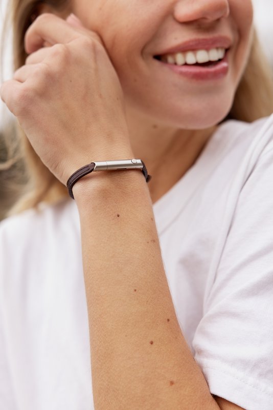 Self-defense Bracelet - Classic - Wood | Silver