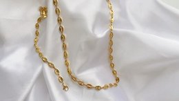 Achaz - Koffieboonarmband Goud