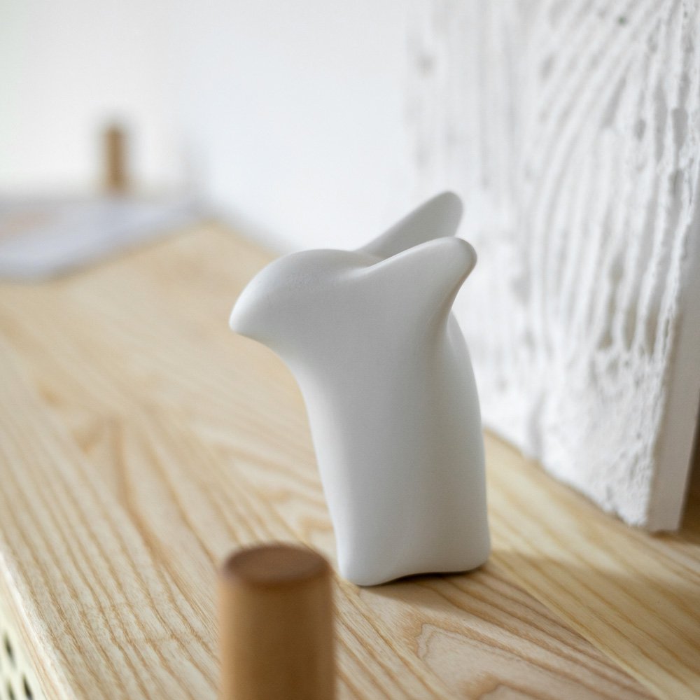 Ciekawy pingwin | Porcelanowa figurka arcticweiß