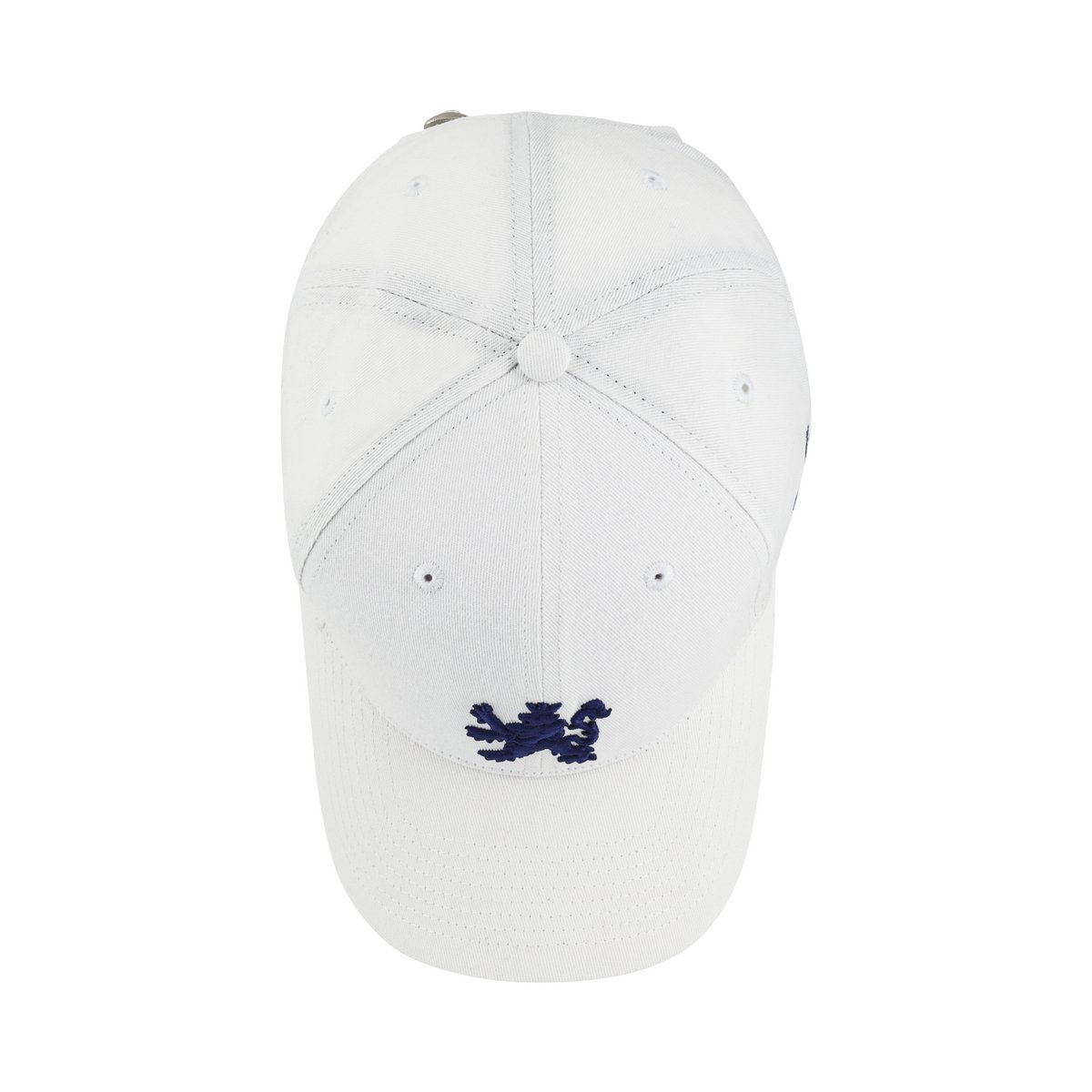 O.Leo Baseballkappe – Weiß – Blauer Löwe – Pride-Flagge – Unisex