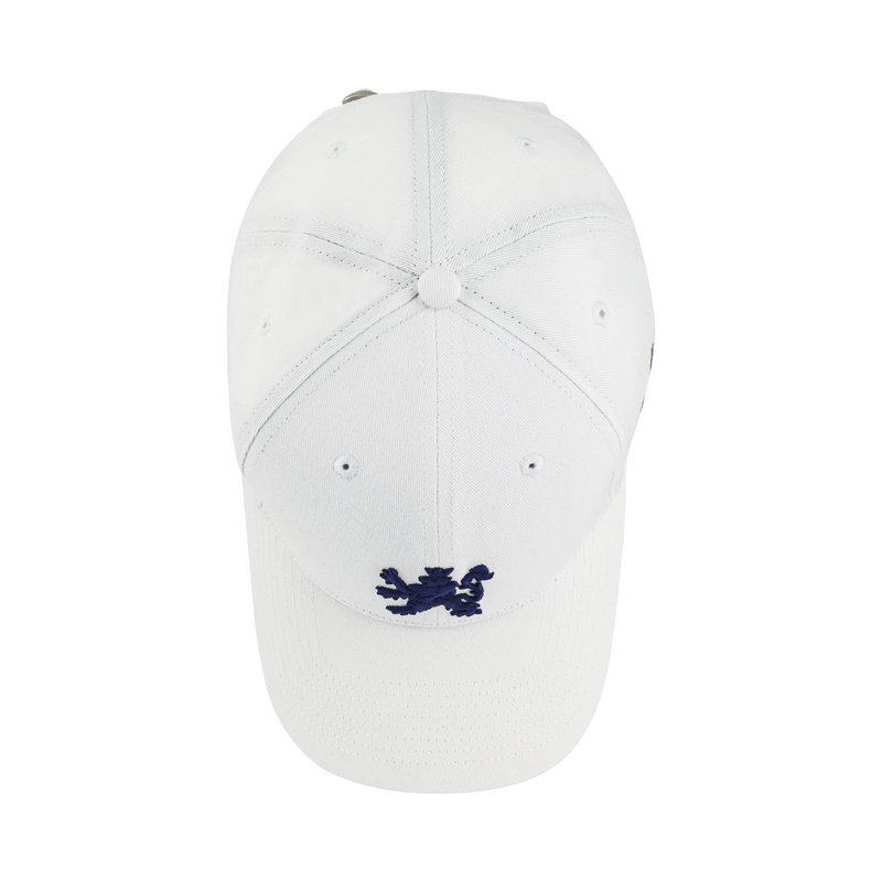 Casquette de baseball O.Leo - Blanc - Lion bleu - Drapeau de la fierté - Unisexe
