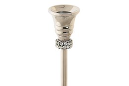 CANDELABRO ALUMINIO ACRILICO 10X10X25 CROMADO PV205280