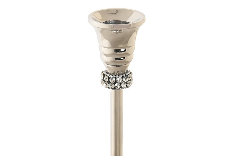 CANDELABRO ALUMINIO ACRILICO 10X10X25 CROMADO PV205280