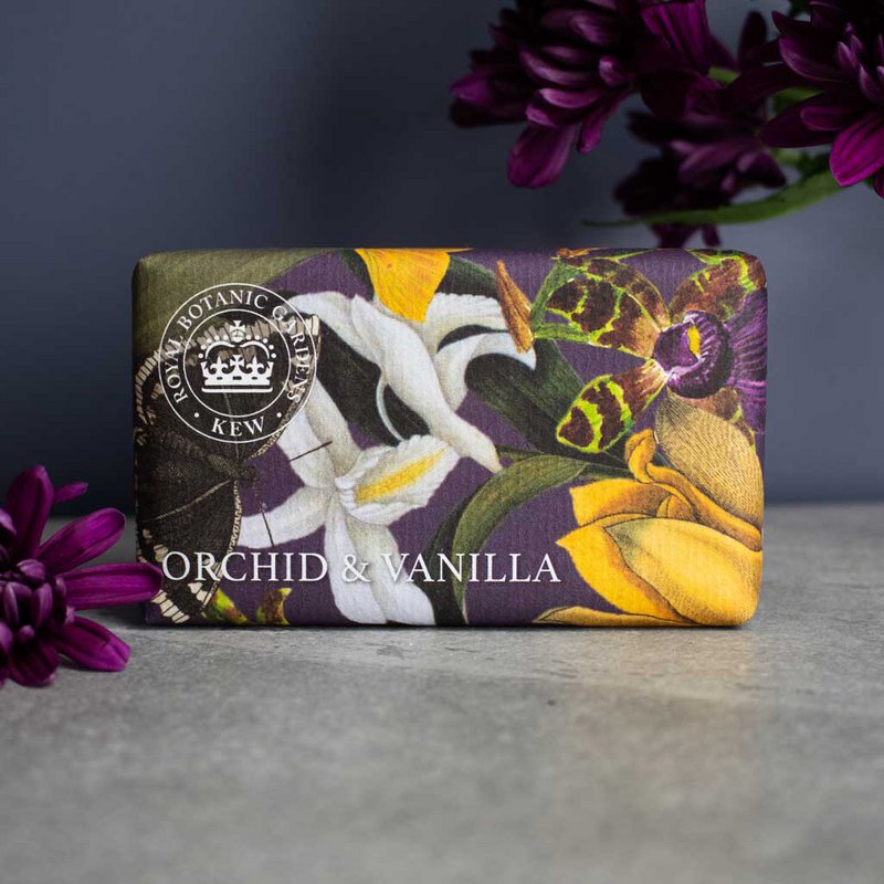 KEW RBG Shea Butter Soap 240g - Orchid & Vanilla