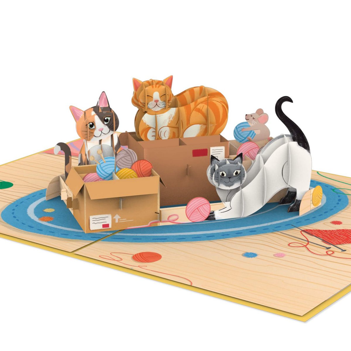 Cute cat pop-up card