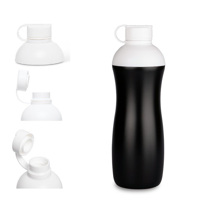 Biodrup biobasierte Trinkflasche 500 ml Schwarz