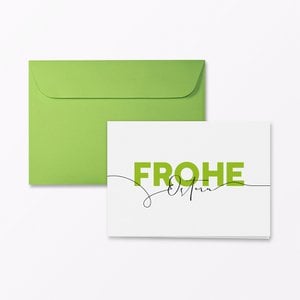 Klappkarte LineArt „Frohe Ostern“ inkl. Umschlag